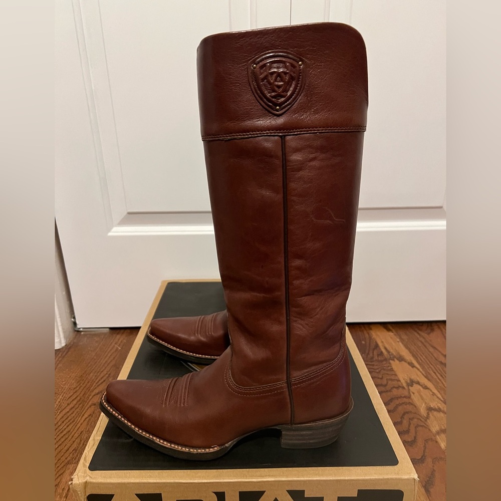 Ariat Chandler Leather Tall Boots 14” color: dark bay
